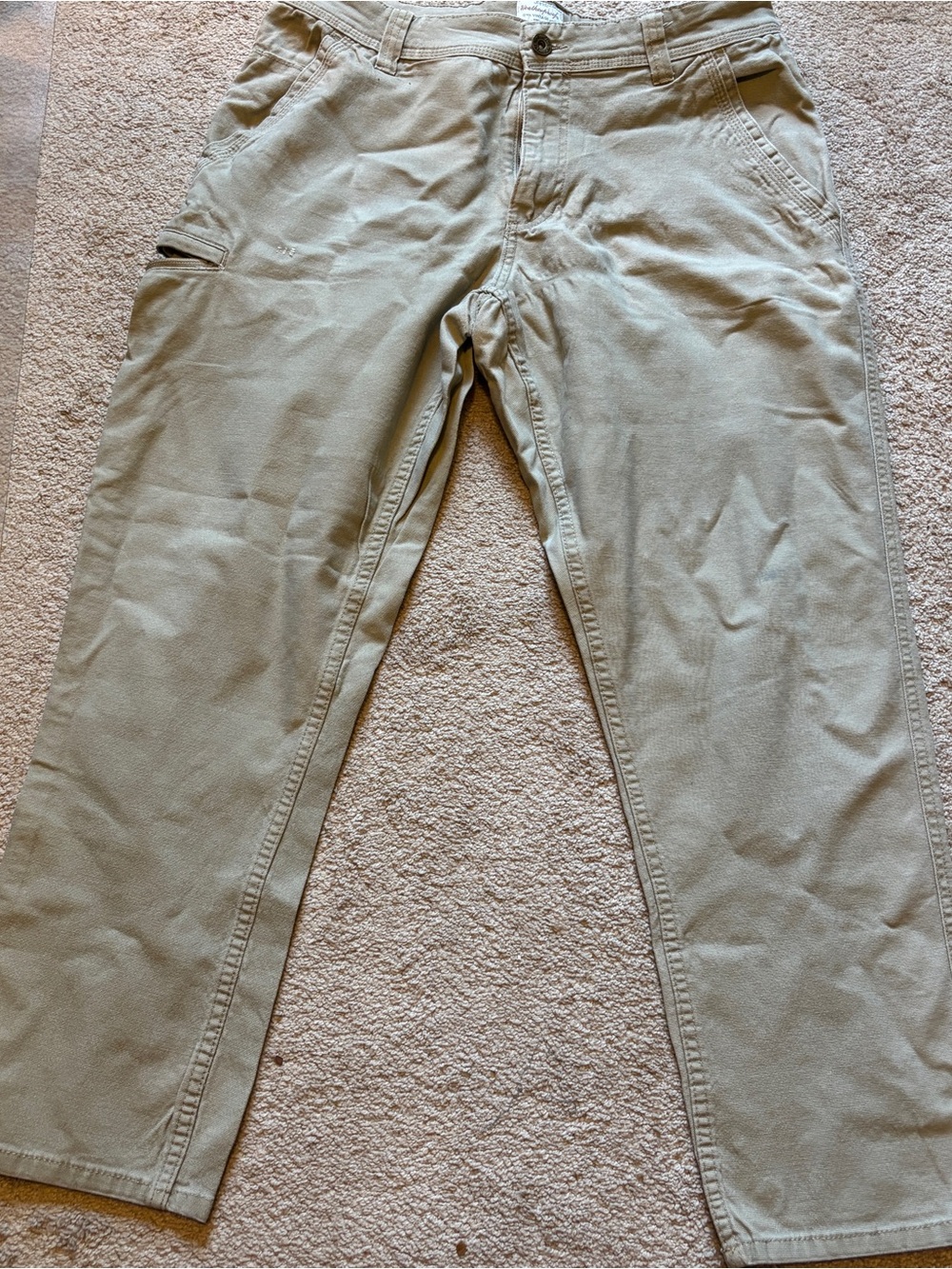 Weatherproof Men's Tan Chinos - Straight Fit Casual Pants